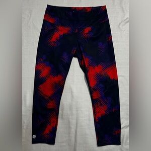 Athleta Electric Sonar Crop Leggings Size Small